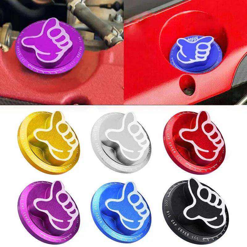 Universal Aluminum High Temperature Resistant Engine Oil Filler Cap Fuel Tank Cover For Honda Toyota Engine Bay Mod Accessories