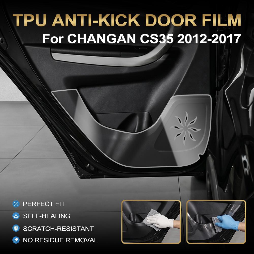 Для Changan CS35 2012-2017 Прозрачная ТПУ Накладка на Дверь Автомобиля от Пинания Внутренняя Сторона Кромки Пленка Защитная Накладка на Боковую Панель Передней и Задней Двери