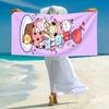 1Pc Cute Cupcake Friends Beach Towel Microfiber Beach Towel Thin Absorbent For Beach Swimming Yoga Bath Sports 091715