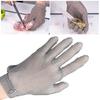 Cut Resistant Glove Stainless Steel Mesh Metal Glove Adjustable Wrist Buckle Gloves Multi-Purpose Butcher Glove for Kitchen Cooking