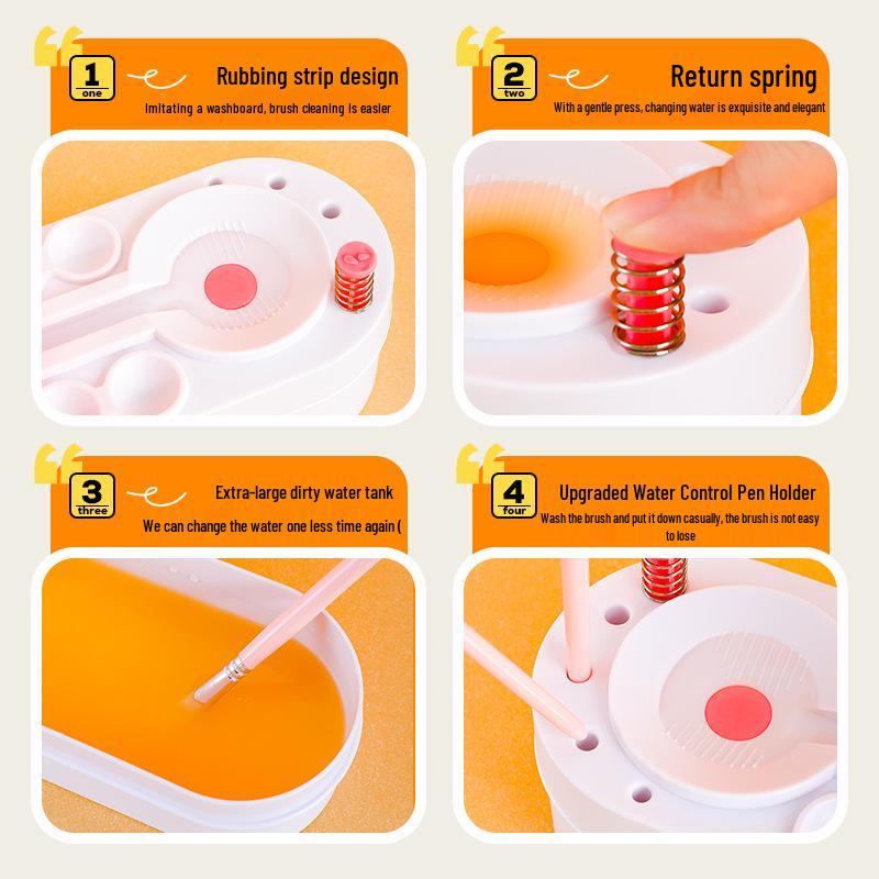 Цифровой очиститель и промыватель кистей для масляной живописи для кистей для краски, каллиграфии и акварели