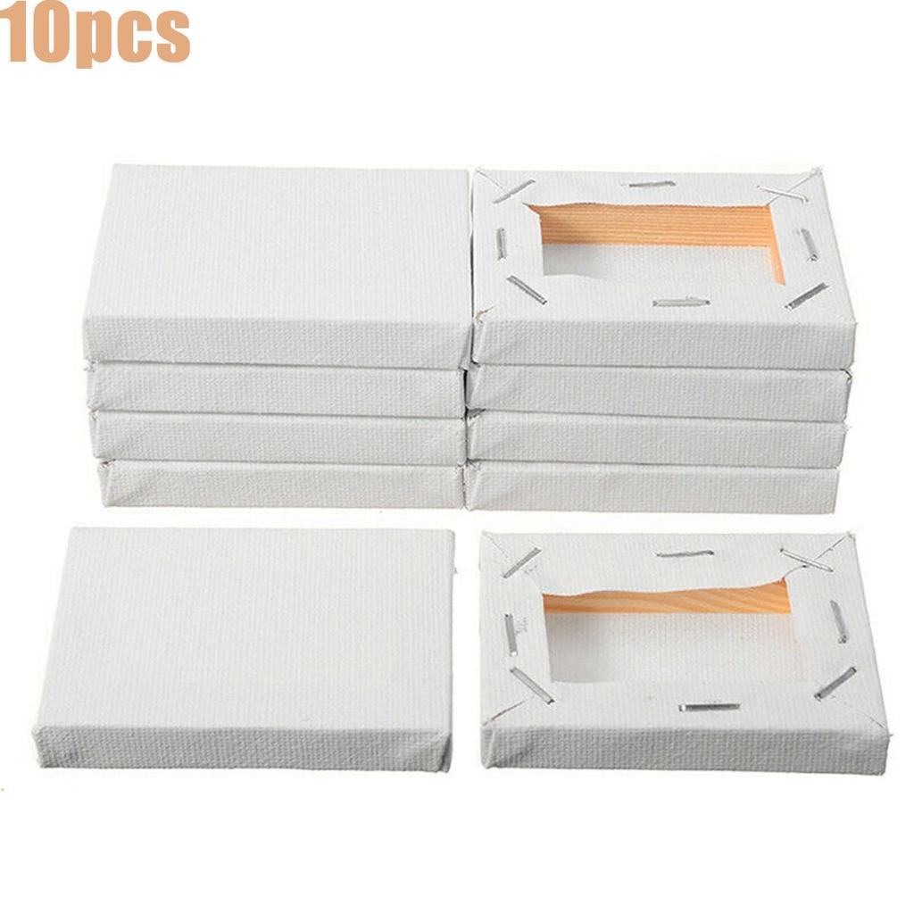 Small Mini Stretched White For Primed Oil Acrylic Paint Painting Supplies Oil Paint Board Frame Artist Canvas