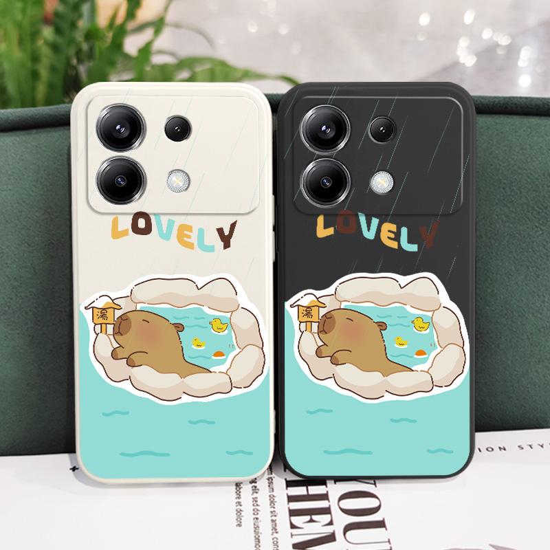 Чехол для телефона с изображением капибары для Xiaomi Poco F8 F7 X6 F6 M6 M5 M5S F5 X5 F4 X4 M4 F3 M3 X3 Pro 4G 5G GT Силиконовая крышка