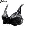 Julexy Big C D E Women Bra Transparent Ultrathin Bralette Plus Size Underwear Lace Brassiere