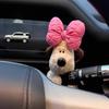 2025 Car Turn Signal Female Dog Doll Shift Column Interior Decoration Figurine