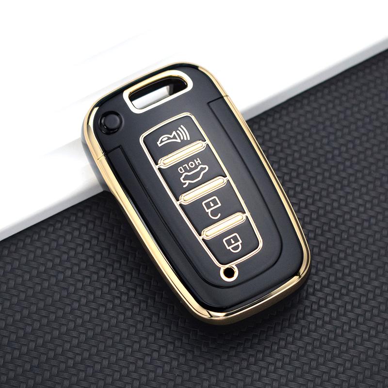 Чехол для автомобильного ключа из ТПУ с брелоком для Kia Forte Rio 3 K2 K3 K5 Sportage для Hyundai IX35 Sonata 8 Sorento Optima Forte