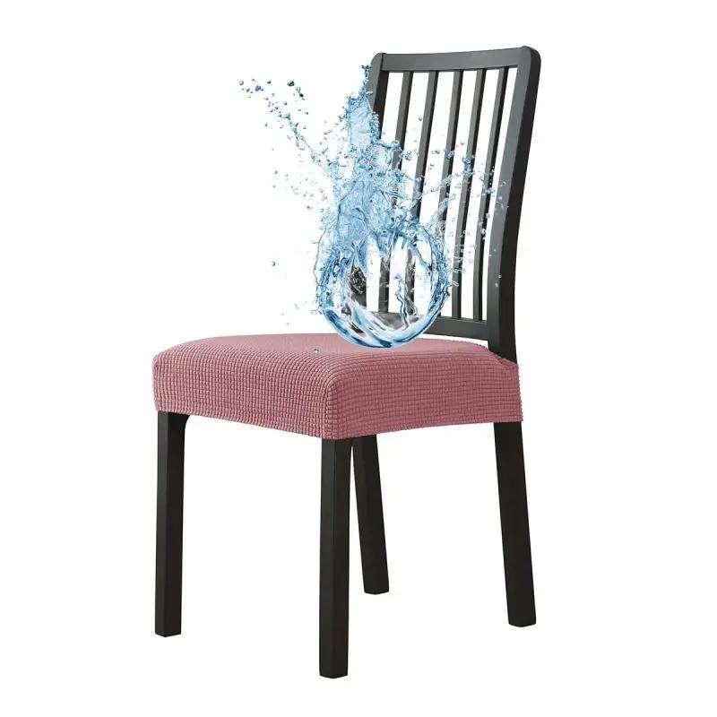 Водонепроницаемый жаккардовый чехол на стул, эластичный чехол для стула из спандекса, столовая, кухня, регулируемый чехол для стула, чехол для дома, отеля