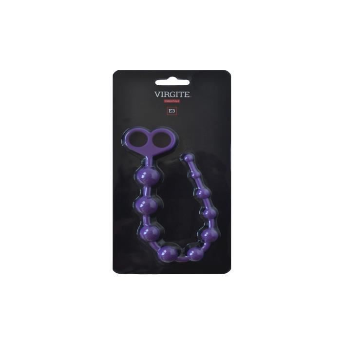 Perles Anales - Virgite - 10 Balles - Violet - Stimulation Anale Optimale
