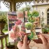 50 листов Кавайный Мечтательный Пейзаж Двойной Материал Книга Наклеек DIY Скрапбукинг Декор Журнал Эстетика Канцелярские Товары