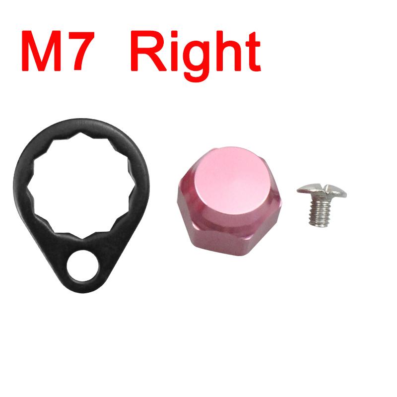 EKfan M8 Daiwa M7 Shimano Left / Right Hand Nut With Black 15MM Lock Washers and Screws For Baitcasting Fishing Reel DIY Parts 4