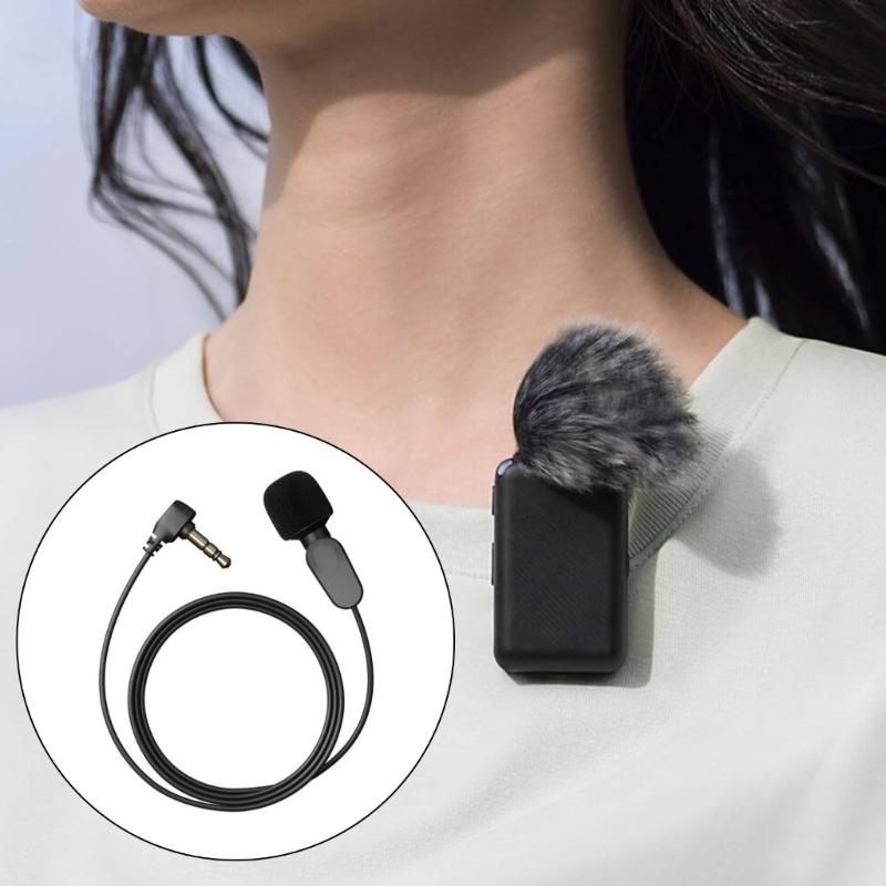Петличный микрофон для Mic/Mic 2 Носимый микрофон-клипса для интервью, видеоблогов, прямых трансляций, записи интервью, видеоблогов