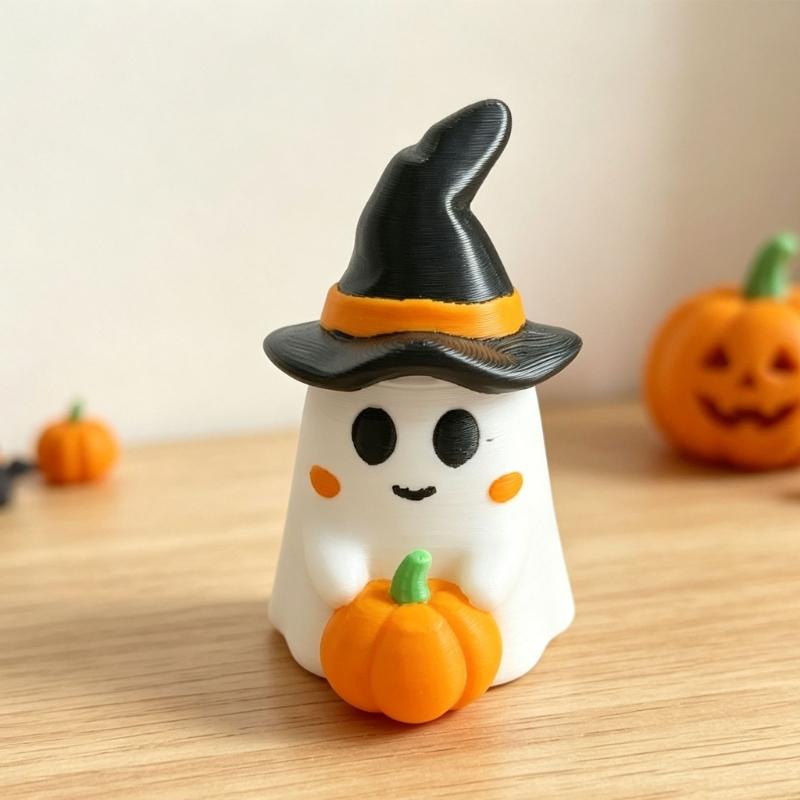 Halloween Ghostly Figurines Pumpkins Ghostly Statue Sculptures Miniature Garden Accessories Monsters Figurines Ornament