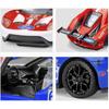 Масштаб 1/32 Ford V8 GT, литая под давлением модель автомобиля, игрушечный автомобиль с откатным механизмом, звуком и светом для детей, коллекция подарков для мальчиков и девочек
