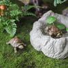 Смоляные Фигурки Черепах Кавайные Искусственные Миниатюры Черепах Декорации для Аквариума Цветочных Горшков Бассейна Сада