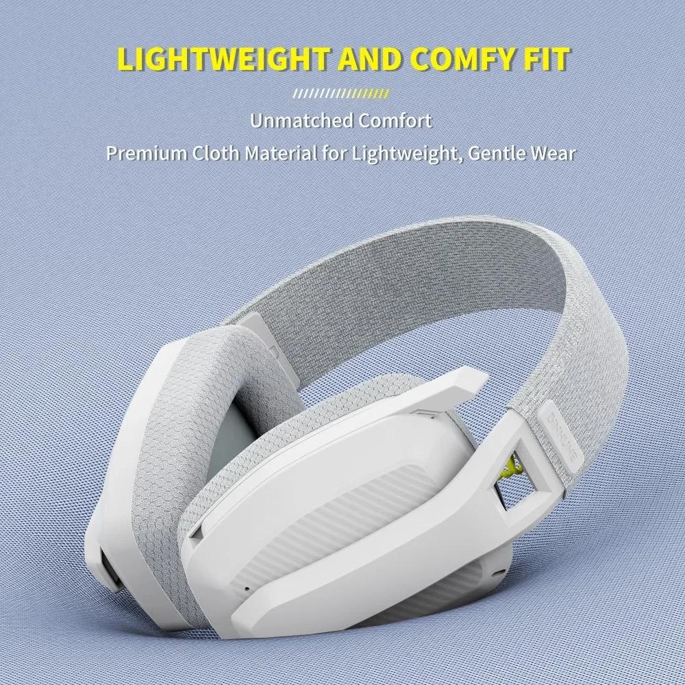BINNUNE BW06 Беспроводная игровая гарнитура 2,4 ГГц Bluetooth с микрофоном для PS5 PS4 PC Mac Playstation Беспроводная игровая гарнитура с микрофоном