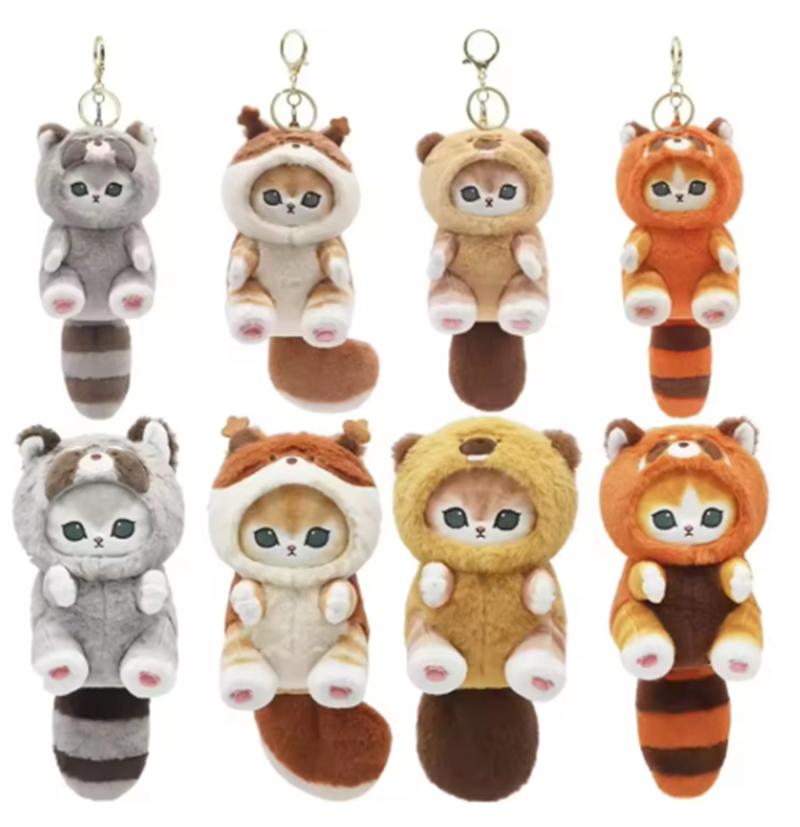Mofusand Long Tailed Animals Series Plush Doll Cute Shark Cat Soft Doll Kawaii Stuffed Plushie Toy Gift For Kids