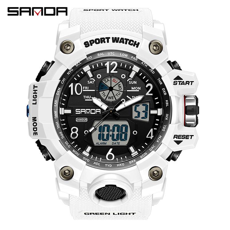 Sanda Korean Trend Multifunctional Luminous Waterproof Watch for Teens & Adults