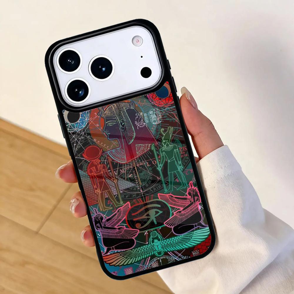 Egypt Mural Mobile Phone Case for IPhone 17 AIR 16pro Max 15 14 13 12 11 Bumper Cover