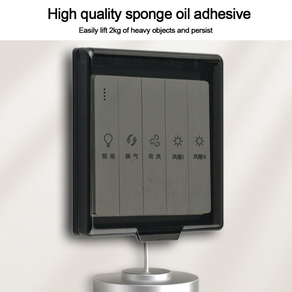 Настенная розетка, водонепроницаемая коробка, самоклеящаяся защитная розетка, электрическая вилка, крышка для ванной комнаты