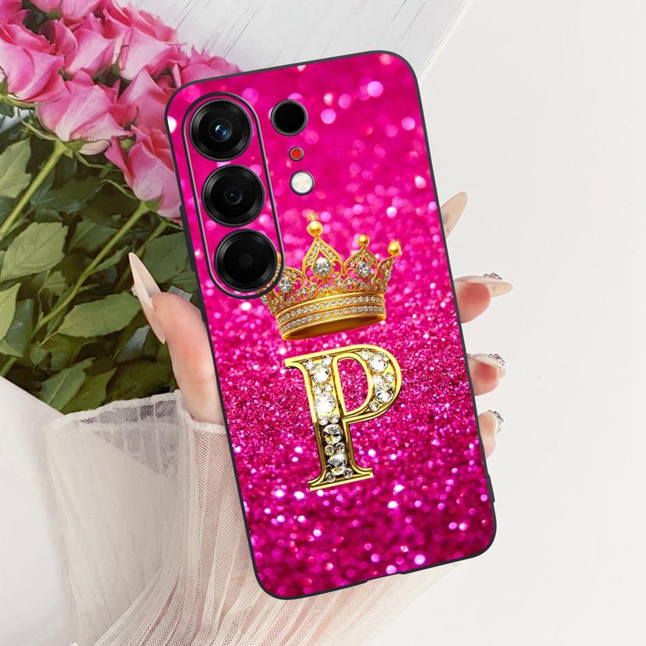 Чехол для Tecno Camon 50 4G CN5 Роскошный чехол с буквами-коронами Мягкий ТПУ чехол для телефона для Tecno Camon 50 Pro 4G CN5c Camon50 Fundas Сумки