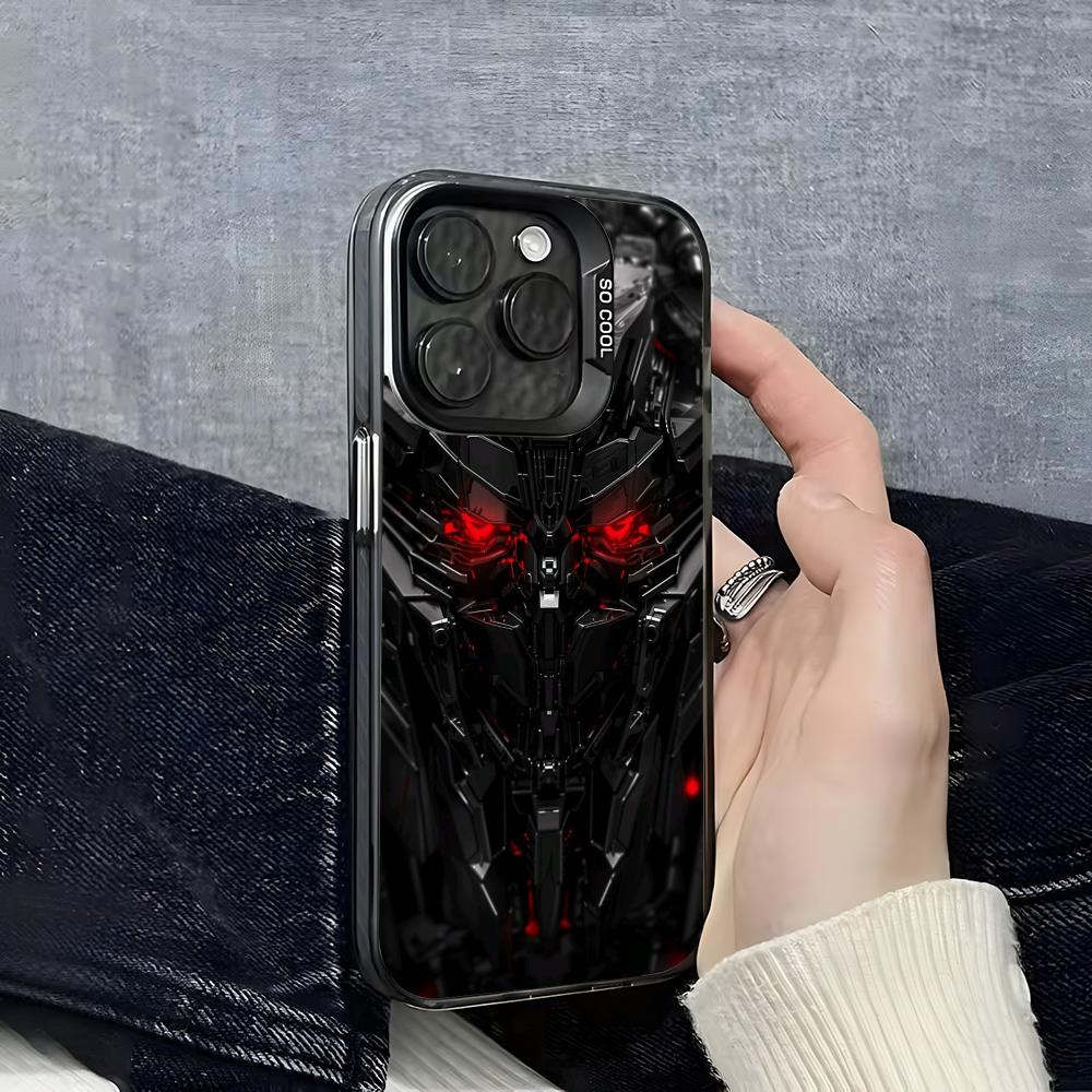 T-Transformers Autobot Phone Case For iPhone 16 15 14 13 12 11 Pro Max Grey Black Matte Laser Metallic Aurora Funda