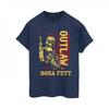 Womens/Ladies The Book Of Boba Fett Distressed Outlaw Cotton Boyfriend T-Shirt