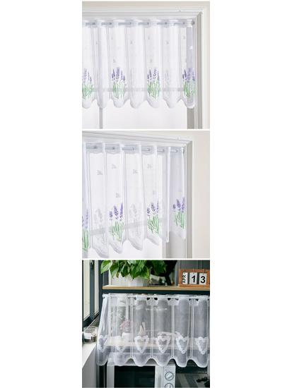 Двухслойная высококачественная вышитая кухонная штора-блэкаут для кафе