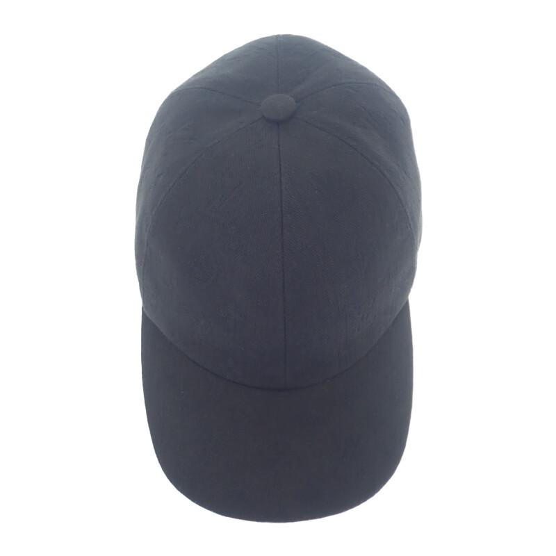 LOUIS VUITTON  M76585 cap black cotton/leather mens