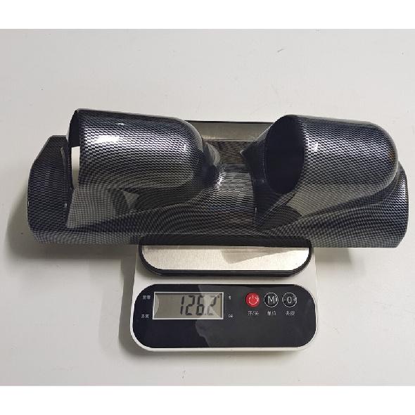 1PC 2" 52mm Left Driver Carbon Fiber Look A Pillar Pod Dual Hole Gauge Holder US