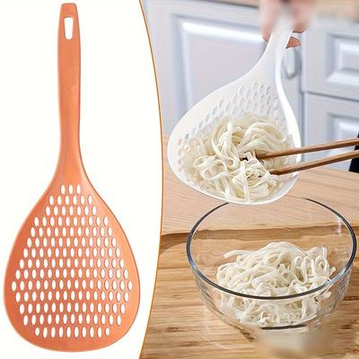 1 шт. Большое сито для супа-дуршлага, ложка-сито для клецок и лапши, кухонная лопатка, шумовка, пластиковый совок-сито с длинной ручкой