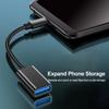 Для мобильного телефона USB-Female на Type-C-Male Адаптер OTG 15,5 см Длинный кабель для Samsung S20 Huawei OTG Конвертер кабеля данных