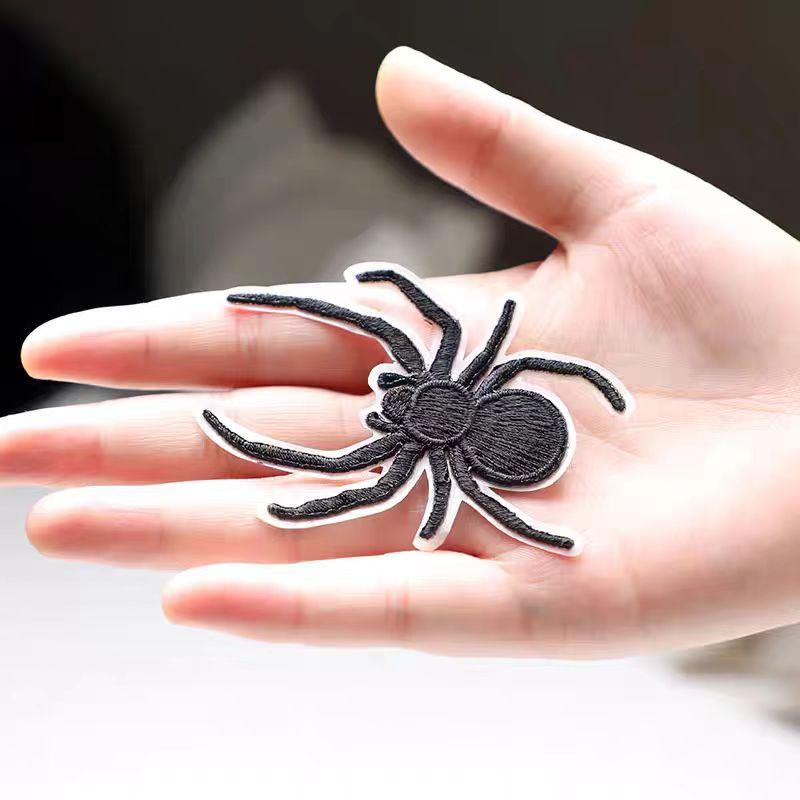 4 шт. нашивки с вышивкой животных, паук, скорпион, летучая мышь, пришивные нашивки, аппликации, сделай сам, для ремонта дыр, украшение одежды