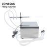 ZONESUN ZS-DPYT2P Double Head Semi Automatic Diaphragm Pump Liquid Filling Machine
