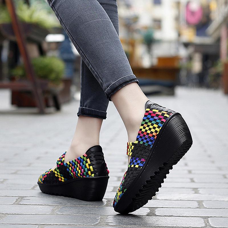 New Fashion Thick Bottom Large Size Women's Shoes 35-42