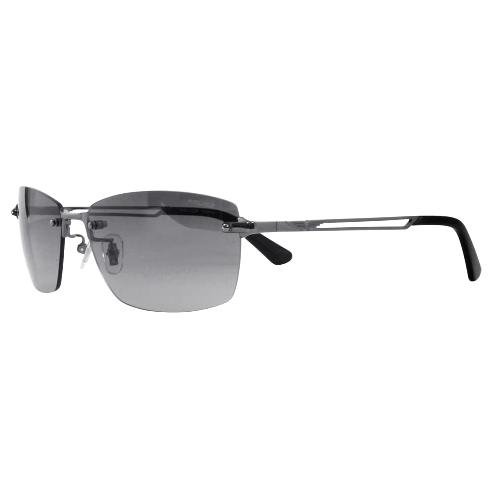 Sunglasses SPLG39J 568N 60 2023 Model WIND Two Point Borderless Square Titanium [Police] Men's