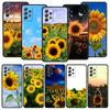 Красивый летний чехол с цветком подсолнуха для Samsung A51 A71 A21S A12 A15 A25 A31 A41 A52 A32 A23 A33 A53 A73 A03S A05S A13 5G