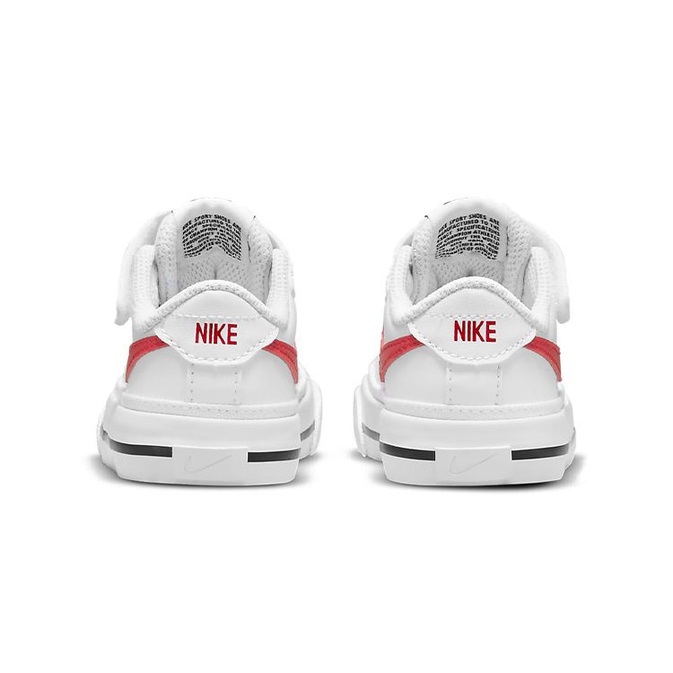 Nike Кроссовки Court Legacy TD White University Red Baby черные DA5382-105