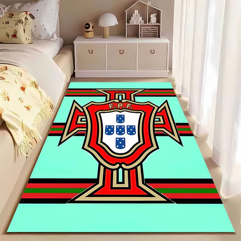 Portuguese Flag Shield Design suitable as a non-slip mat for the living room or bedroom sofa