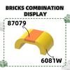 28 20 шт./лот Изогнутый 3 x 4 Блок Moc Hue Аксессуары Совместим с Кирпичами Сделай Сам Детская Игрушка Детали для Сборки