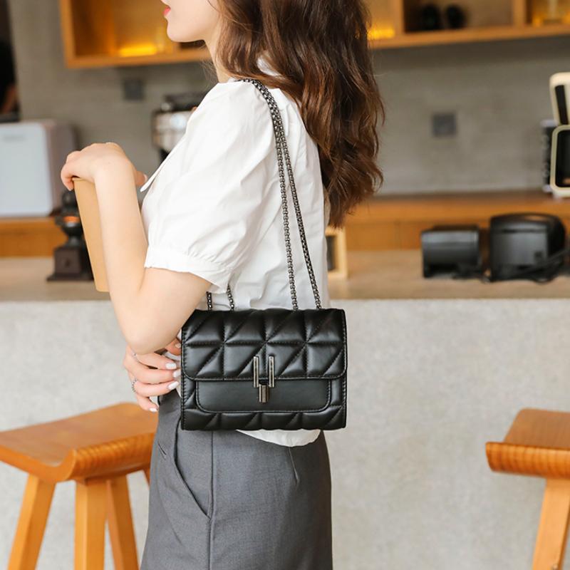 Luxury Designer Bags Women Leather Chain Crossbody Bags For Women Handbags Shoulder Bags Messenger Female Za Clutch