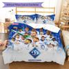 FC Dynamo Kyiv  Pattern Bedding Quilt Set Quilt Cover Pillowcase Home Decoration Birthday Gift (1 * duvet cover + 2 * pillowcase, without core)