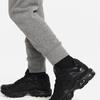 Nike Спортивные брюки из трикотажа с принтом логотипа, на шнурке, боковые карманы, свободный крой, на манжетах, детские, серые DB6994-010