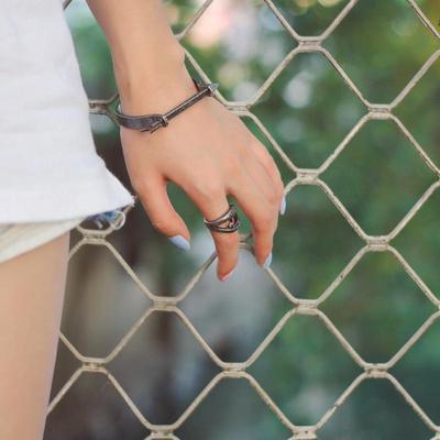 Мужское и женское ретро кольцо из титановой стали в виде зуба вампира - Модное, Простое, Универсальное, Парный стиль.