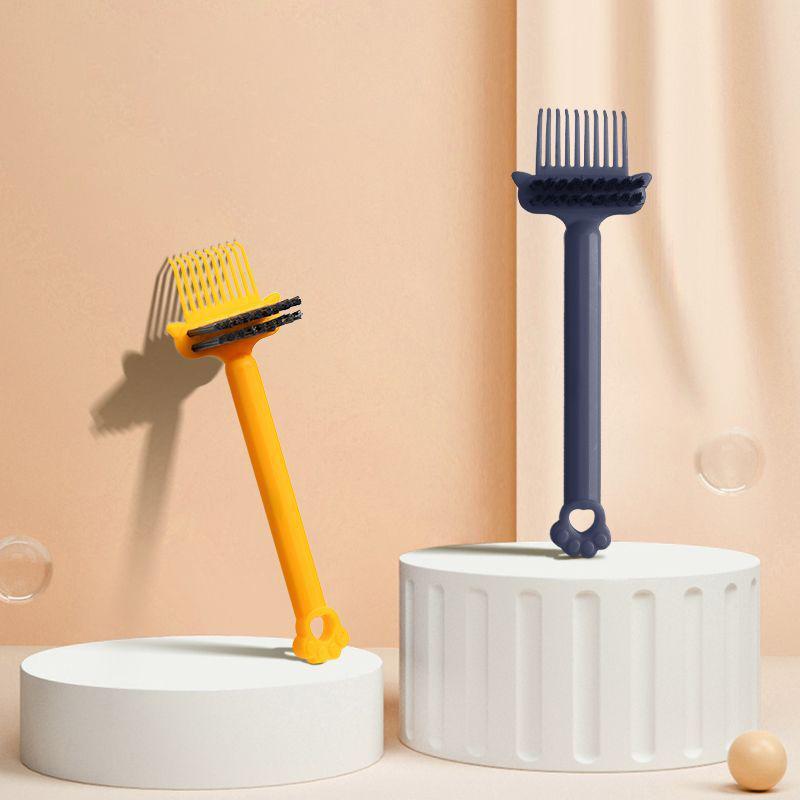 2 в 1 щетка для чистки расчески, очиститель для волос, грабли, расческа, встроенный инструмент, мини-средство для удаления грязи с волос, для домашнего использования в салоне красоты