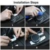 5PCS ABS Car Interior Multimedia Button Cover Trim For BMW G30 G38 5 Series 2017- Auto Interior Accessories