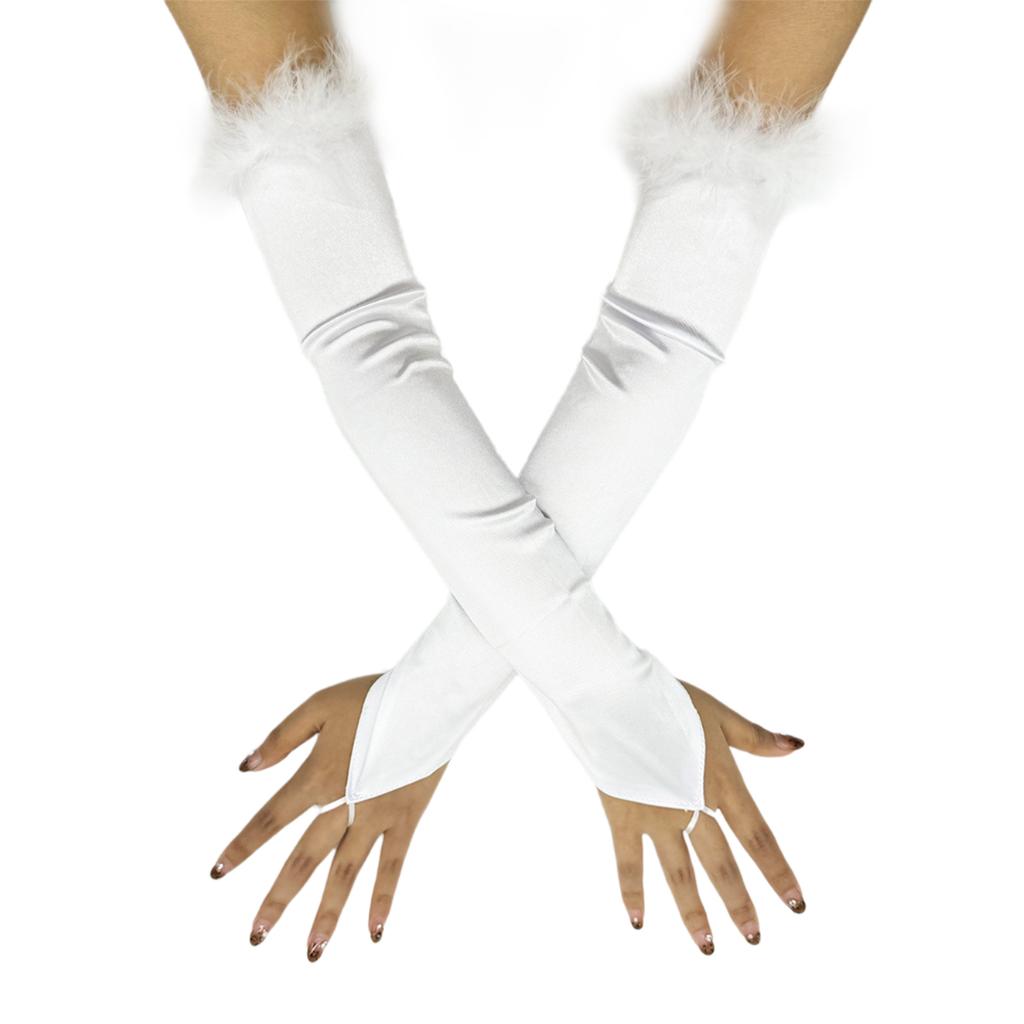 Elegant 1920s Party Fingerless Gloves for Women Long Length Arm Sleeves for Various Occasion Teaparty Dressingup Armwear