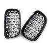 Chrome Black Diamond Kidney Grille Grill 1 Pair Outdoor Anti-resistance Repairing Parts for BMW 1 Series F20 F21 2011-2014