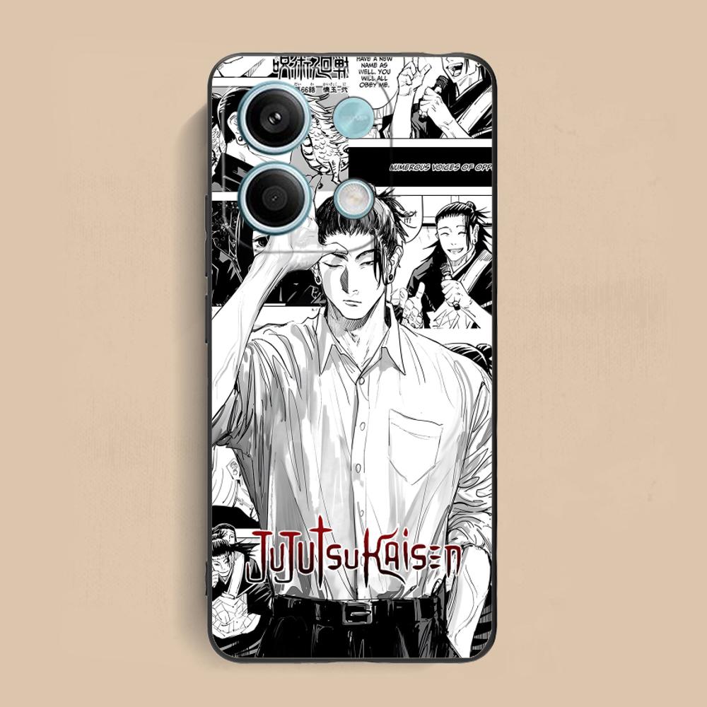 Чехол для телефона Jujutsu Kaisen Geto Suguru для Xiaomi Redmi Note 14 13 12 11 S Pro Plus 4G 5G Цветной печатный чехол Роскошный Красивый