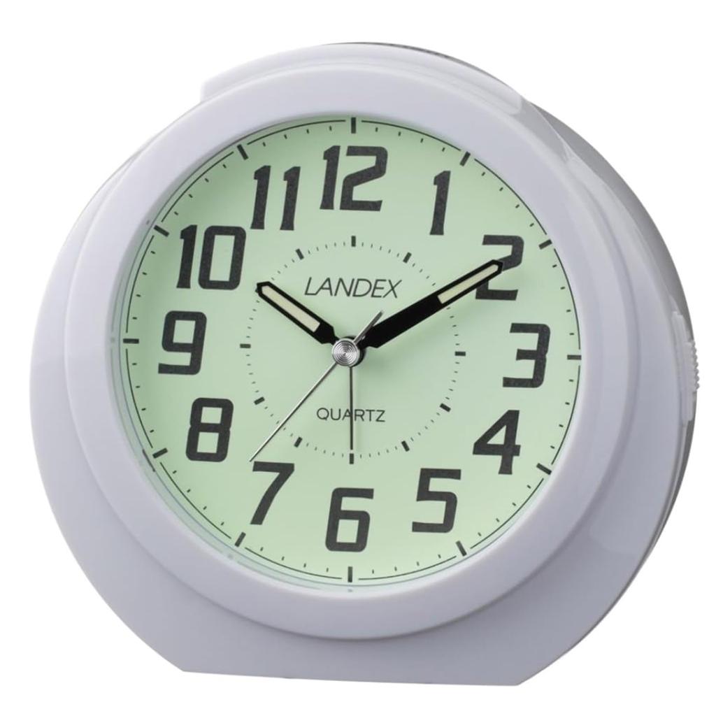 Аналоговый будильник Landex Regulus Star со светящимся циферблатом, Белый YT5244WH