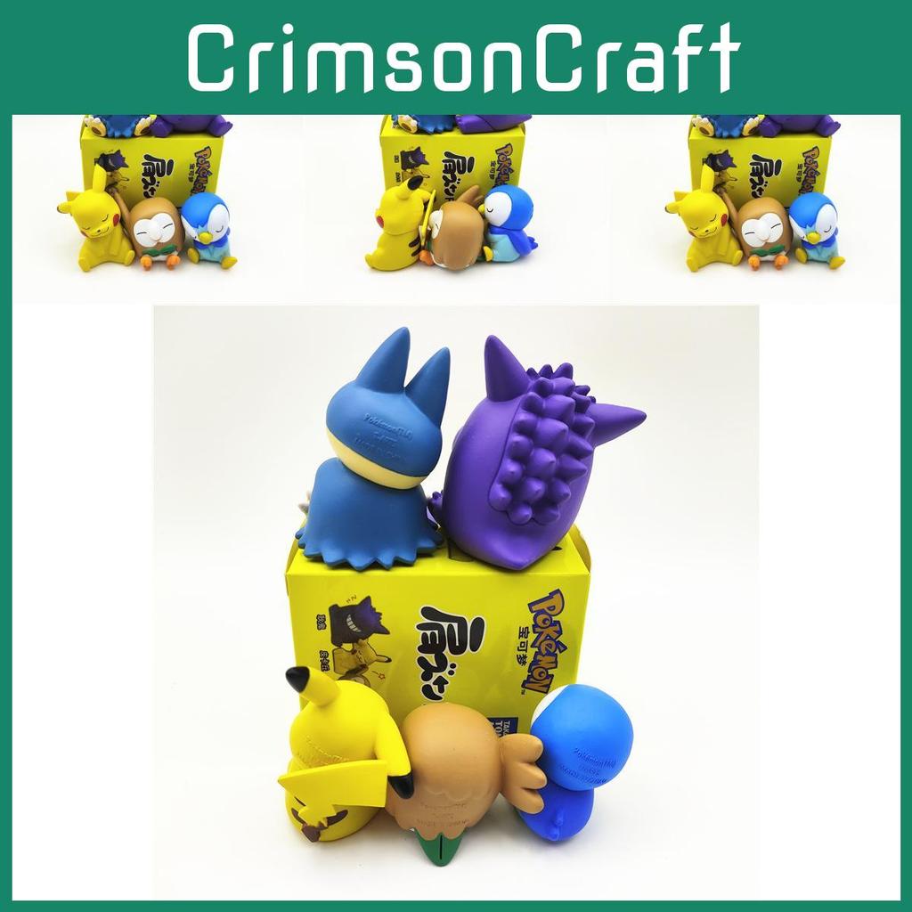 Adorable Pvc Pikachu And Snorlax Figurines Shoulder To Shoulder Anime Toy Set